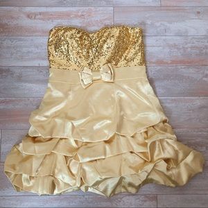 Windsor Gold Sequin Dress